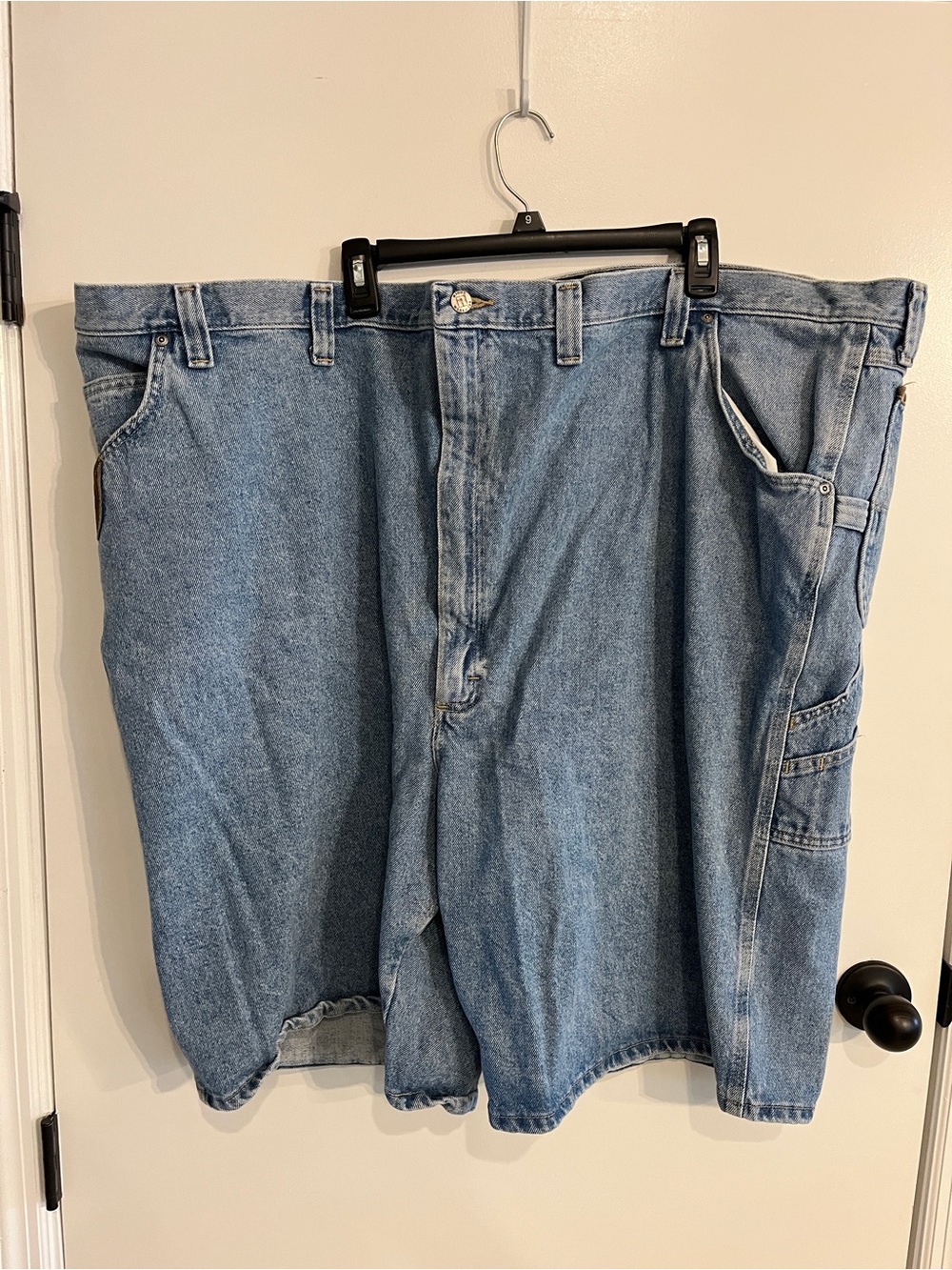 Men's Size 58 Wrangler Riggs Workwear Denim Carpenter Shorts